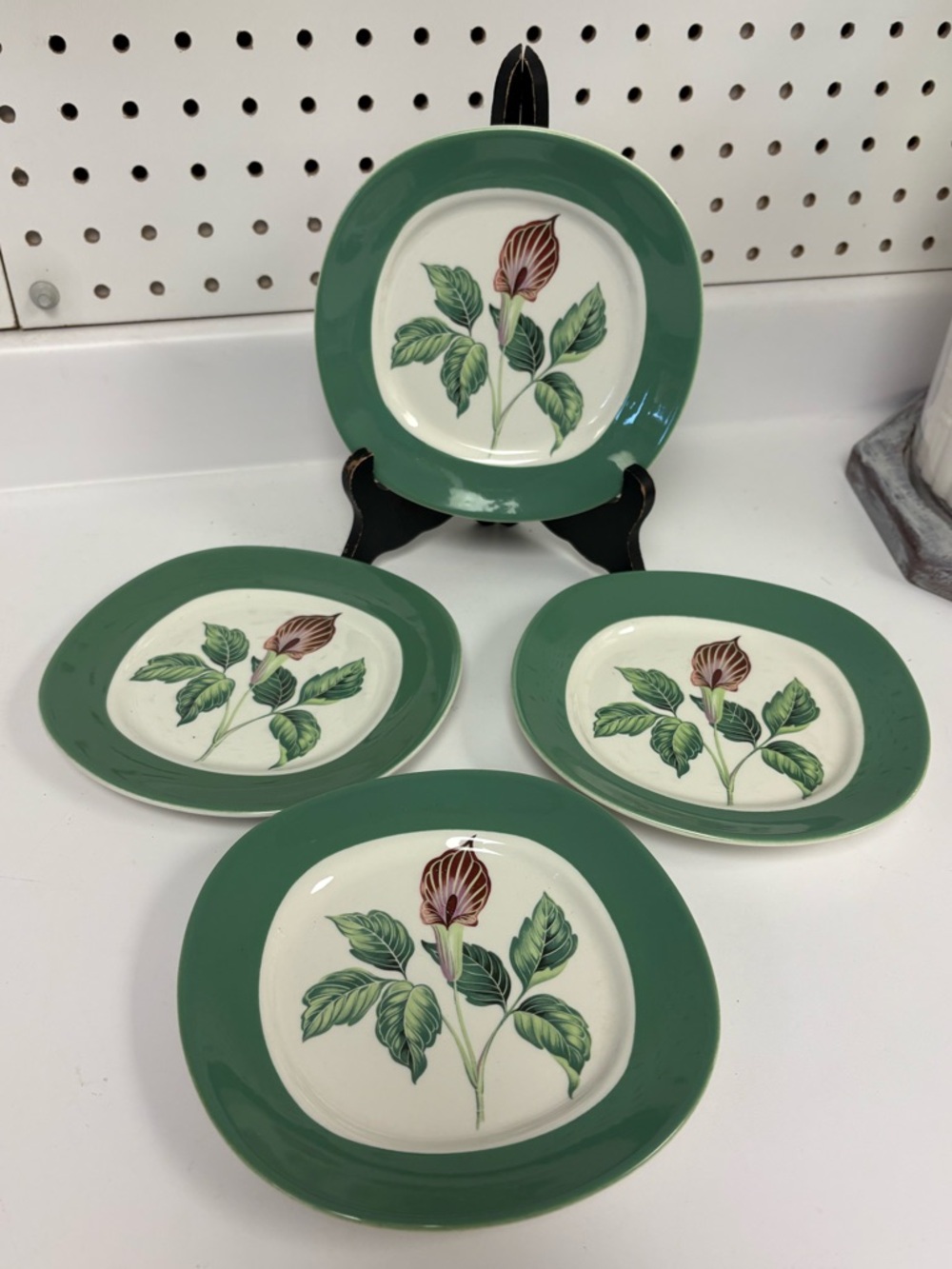 Set of 4 Mid -Century Taylor Smith Taylor Bread/Butter Plates King O’Dell 1950s
